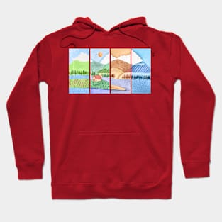 Four Seasons Watercolor Hoodie